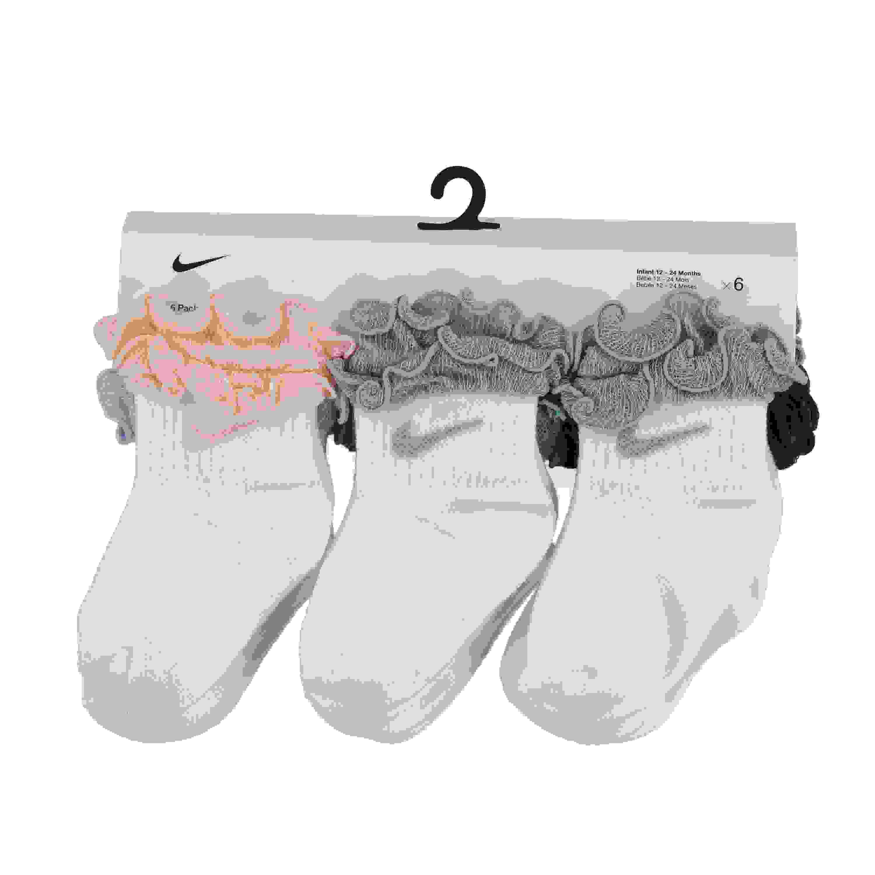 Nike Ruffle Infant Kids' Socks-6PK